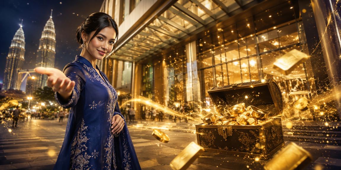 Pemain poker Malaysia dalam suasana kasino moden Kuala Lumpur baju kurung