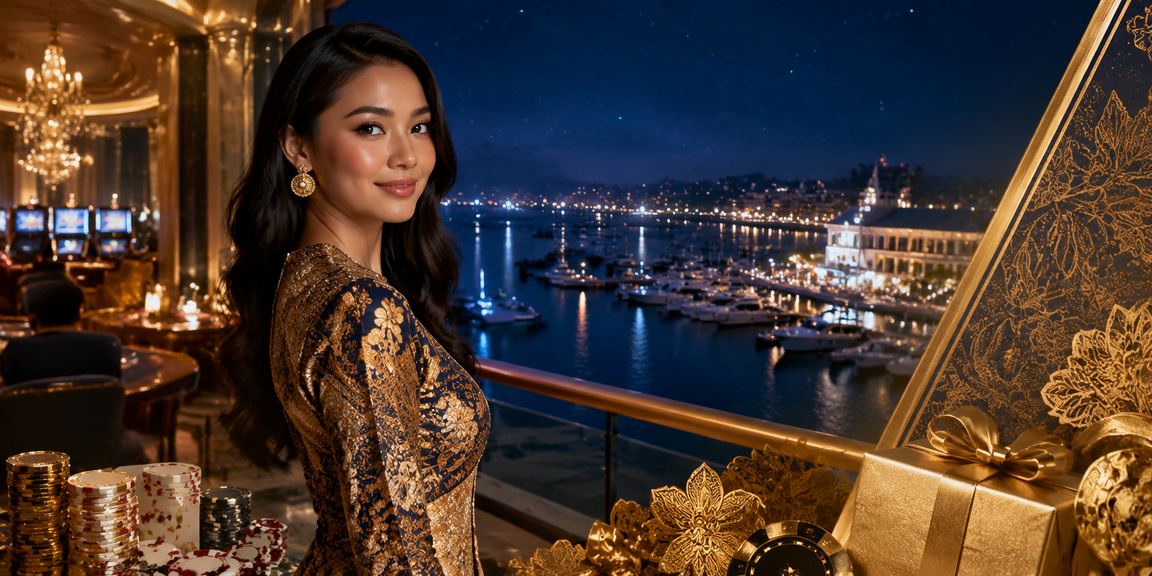 Suasana hiburan kasino mewah di Langkawi Malaysia dengan sentuhan batik
